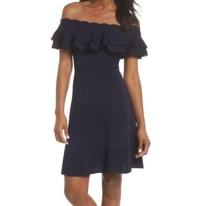 Off the Shoulder Fit & Flare Dress